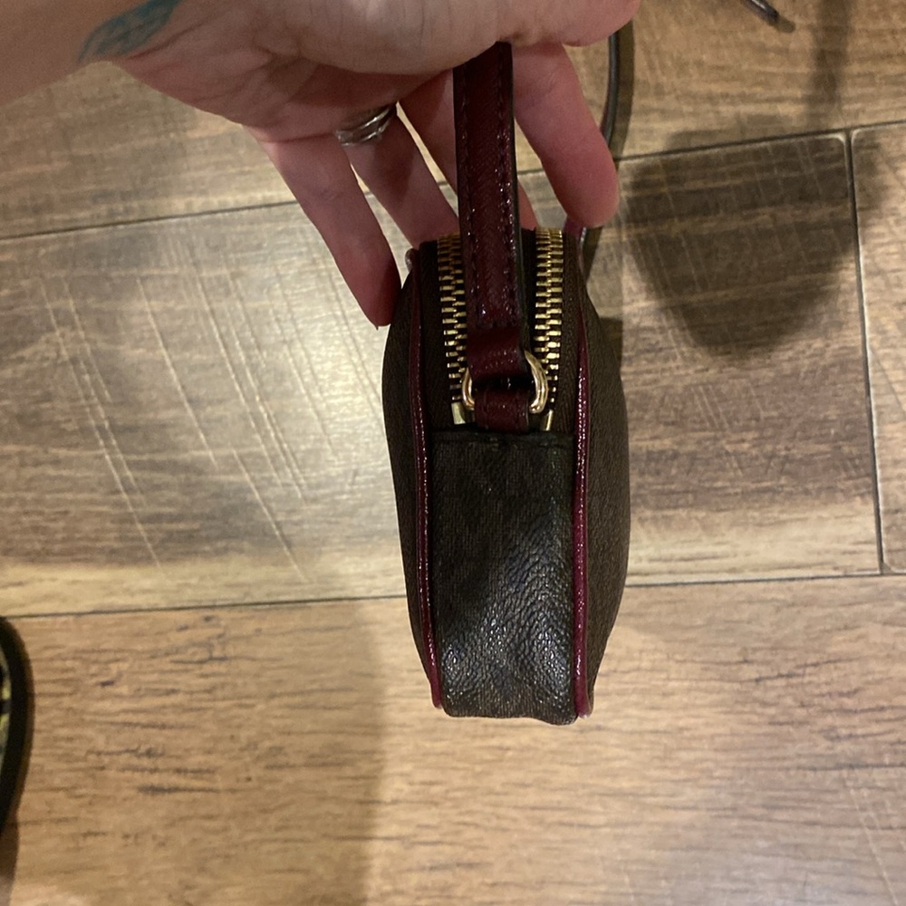 Michael Kors Brown and Burgundy Crossbody Bag - Picture 6 of 10